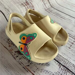 Wonder nation- Kids Cream Butterfly Clog Sandals